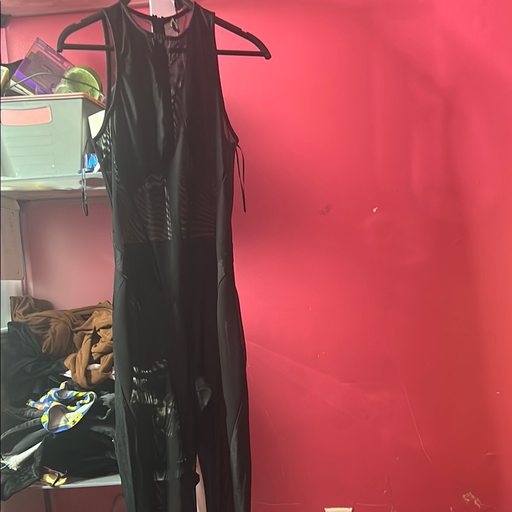Black Sleeveless Jumpsuit